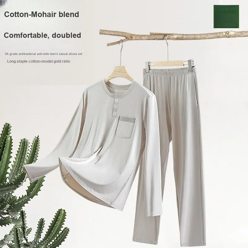 DUINIDESIYU Men Pajama Sets-2