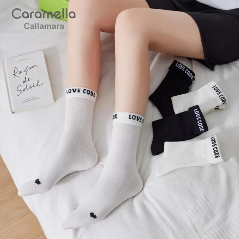 Caramella Mid Calf Socks Unisex 5 Pack-2