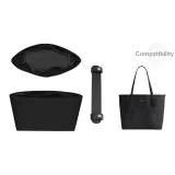 Charcoal Black City33 Two-Piece Set[Shoulder Strap Pad+Black Waterproof Liner]❤No Layering