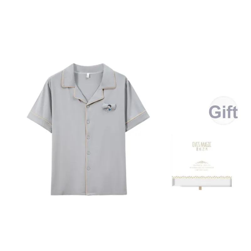 XIA.WA.ZHI.XIU Pajama Top Men's-12