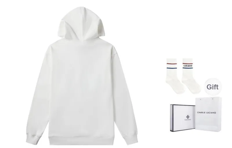 Charlie Luciano Sweatshirt Unisex White-1