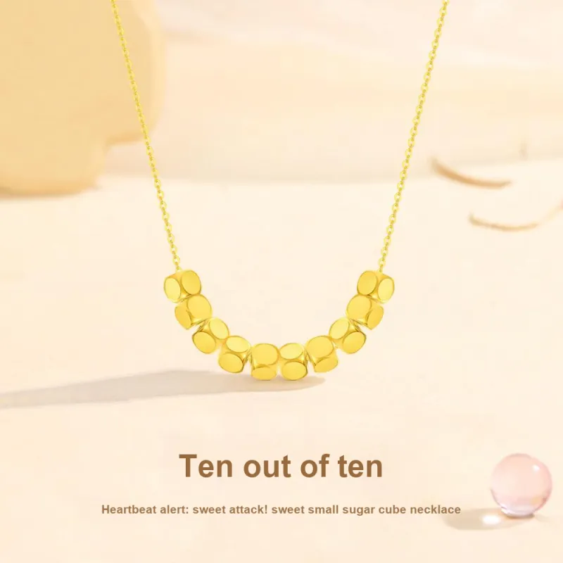 Fortune Gold Box Jewelry Collarbone Chain Women's-23