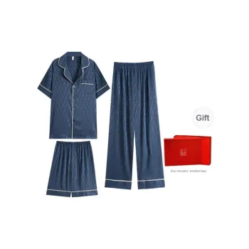 Shanghai Story Pajama Set Men's Blue