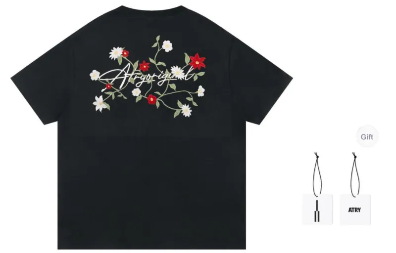Atry Flower Body LOGO Series T Shirt Unisex-3