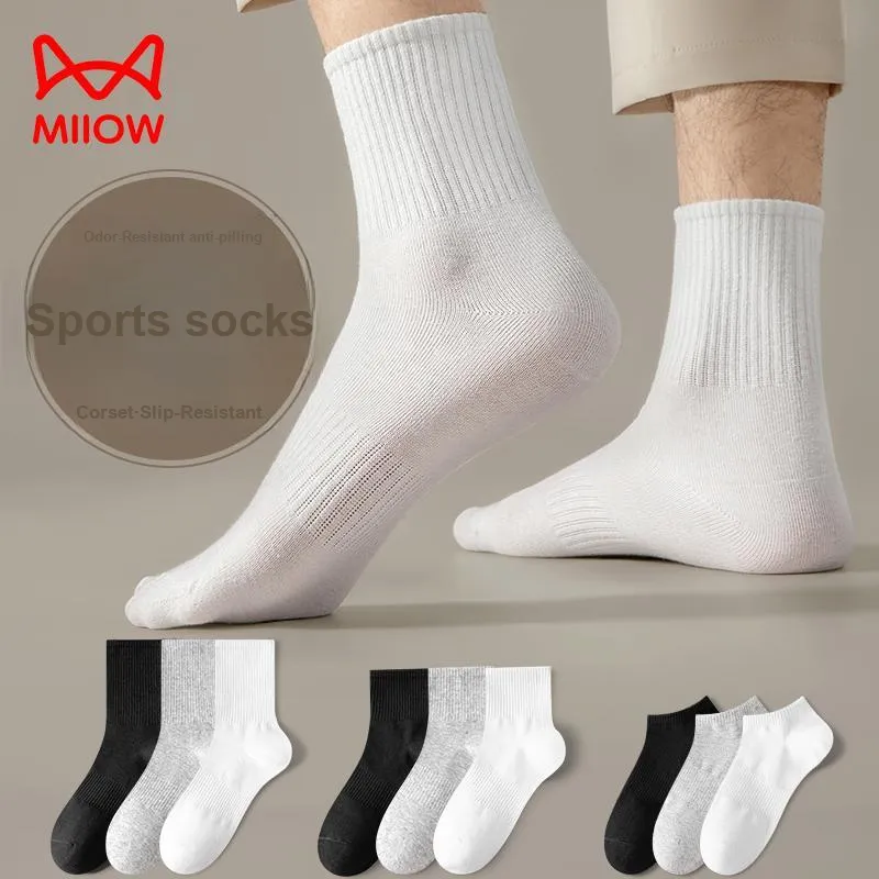 MIIOW Mid Calf Socks Men's Combo Set-1