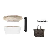 [Two-Piece Set]Large Tote DuPont Paper Liner+Black Exclusive Shoulder Pads