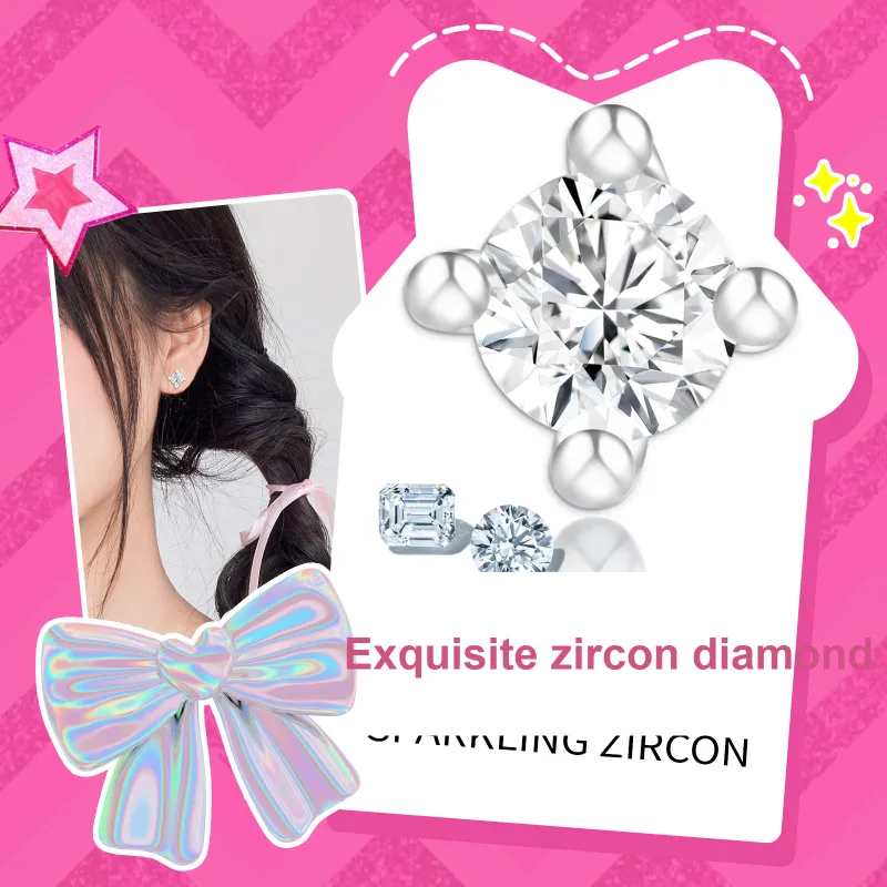 Barbie Copper Alloy Stud Earrings Women's-4