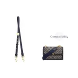 Leather Strap 110-126 (Blue)[Crossbody Use]