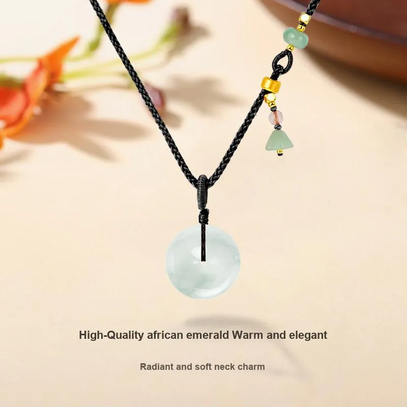 MISS TOOYA African Emerald Necklaces Women's-2