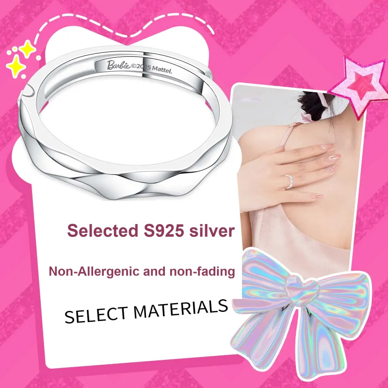 Barbie 925 Sterling Silver Rings Unisex-2