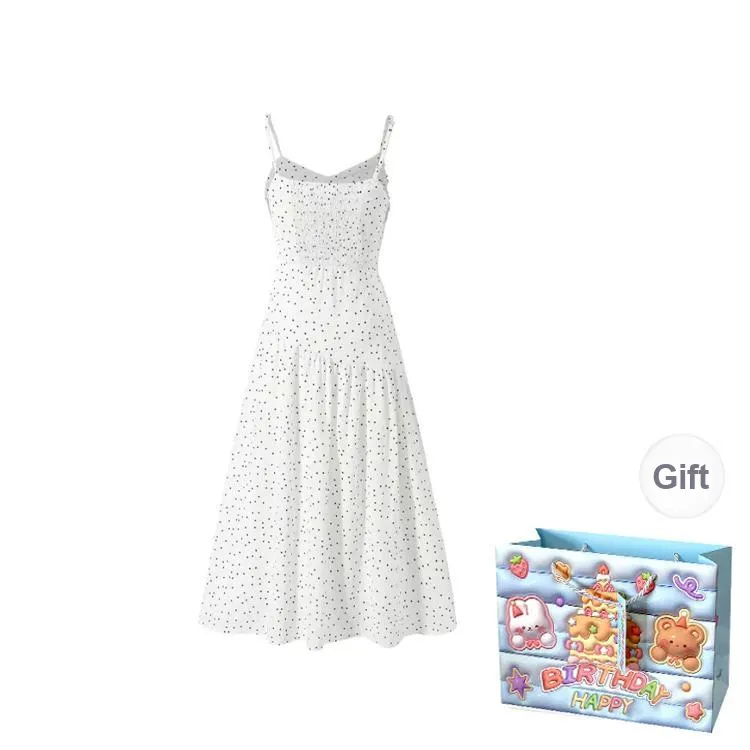 QUIET ANGEL Slip Dress Women's White-1