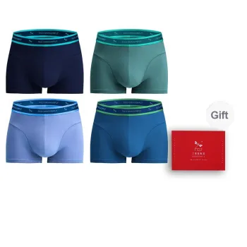 RED DRAGONFLY Cotton Panties Men's 4 Piece Gift Box Sets