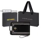 Black (Oil Wax Cow Leather) 12 Card Slot (Anti-Skimming)
