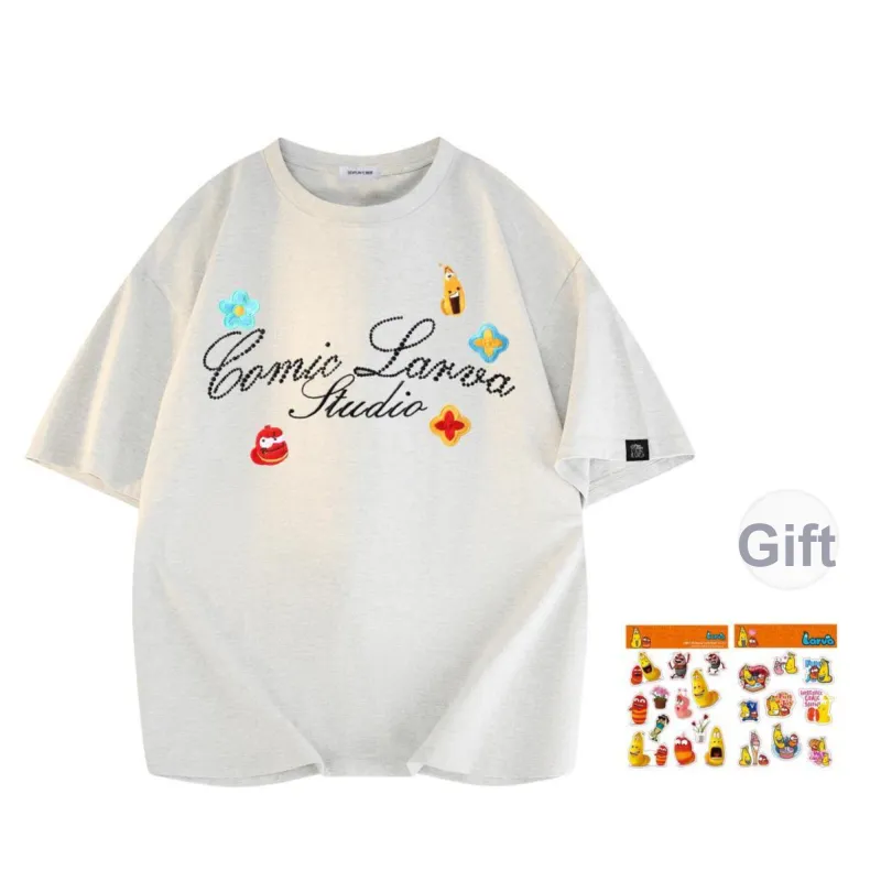 COMIC LARVA T Shirts Unisex-3