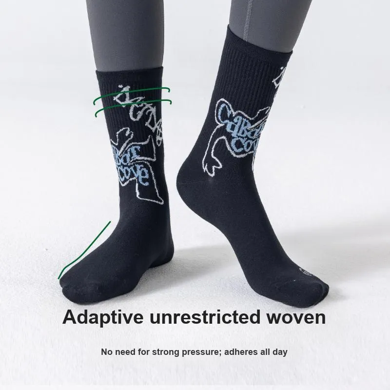 FUGEER Mid Calf Socks Women's 4 Pack-56