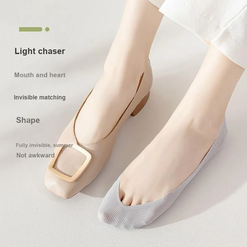Top Melon No Show Socks Women's 5 Pack-11