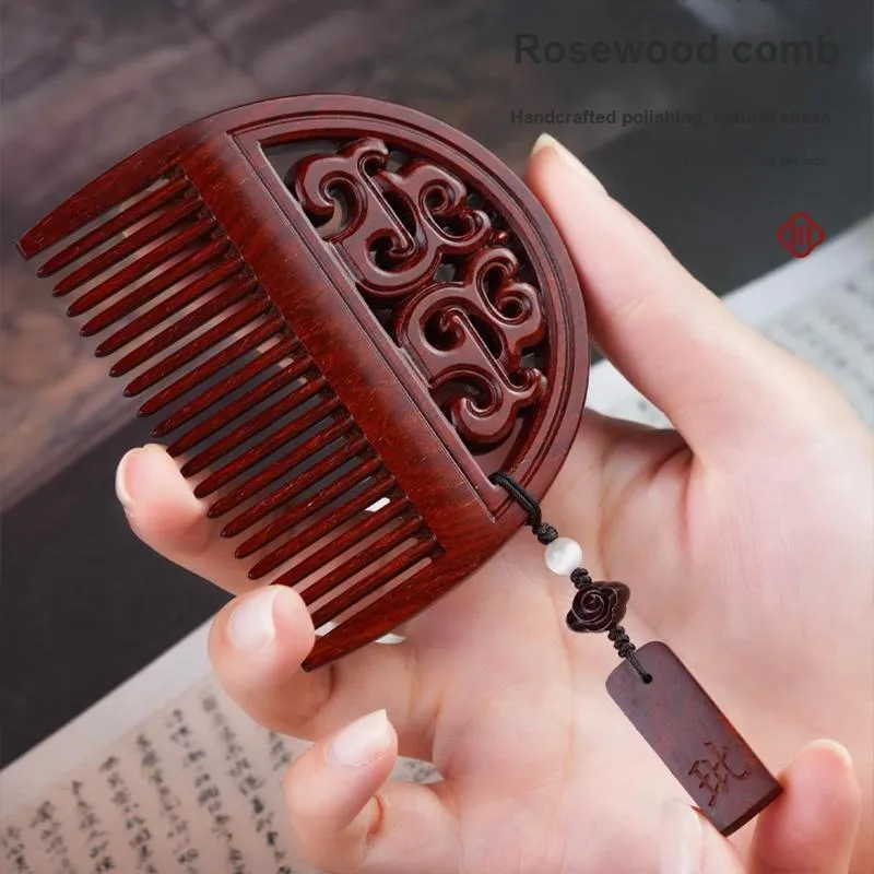 DALONG Rosewood Wooden Comb Women's-3