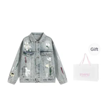 STARFEI Denim Jacket Unisex Blue