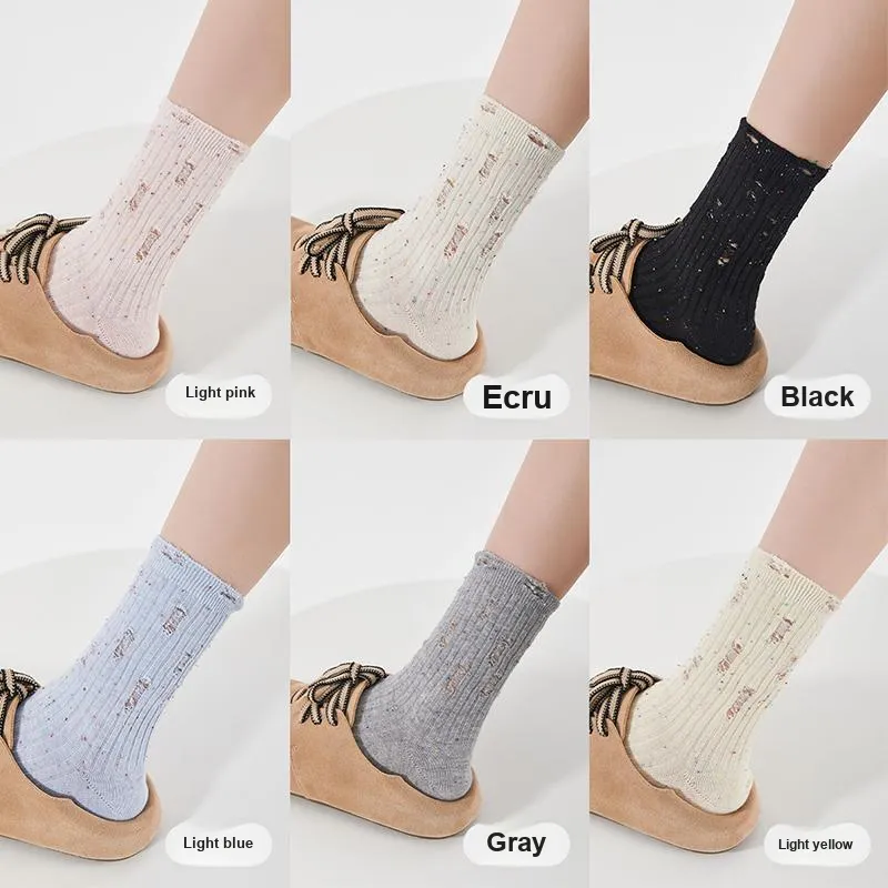 JIAZINI Mid-Calf Socks Women's 5 Pack-35