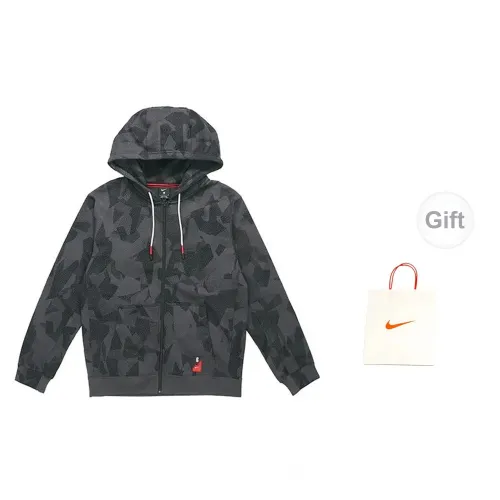 Nike Jackets Men Gray+Gift Bag