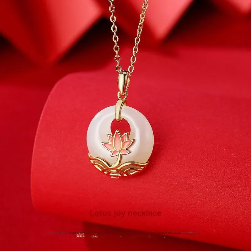 Royal Heaven's Choice Hetian Jade Pendants White Jade/Pale Greenish White Jade Women's-1