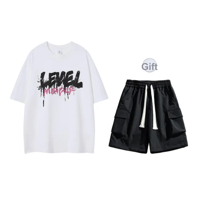 LEVEL RELAX Series Short Sleeved T Shirts Unisex-80