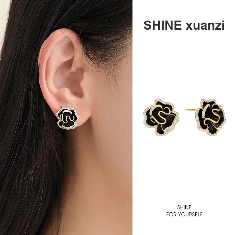 SHINE Collection Under The Moonlit Blossoms 925 Sterling Silver Earrings Women's-6