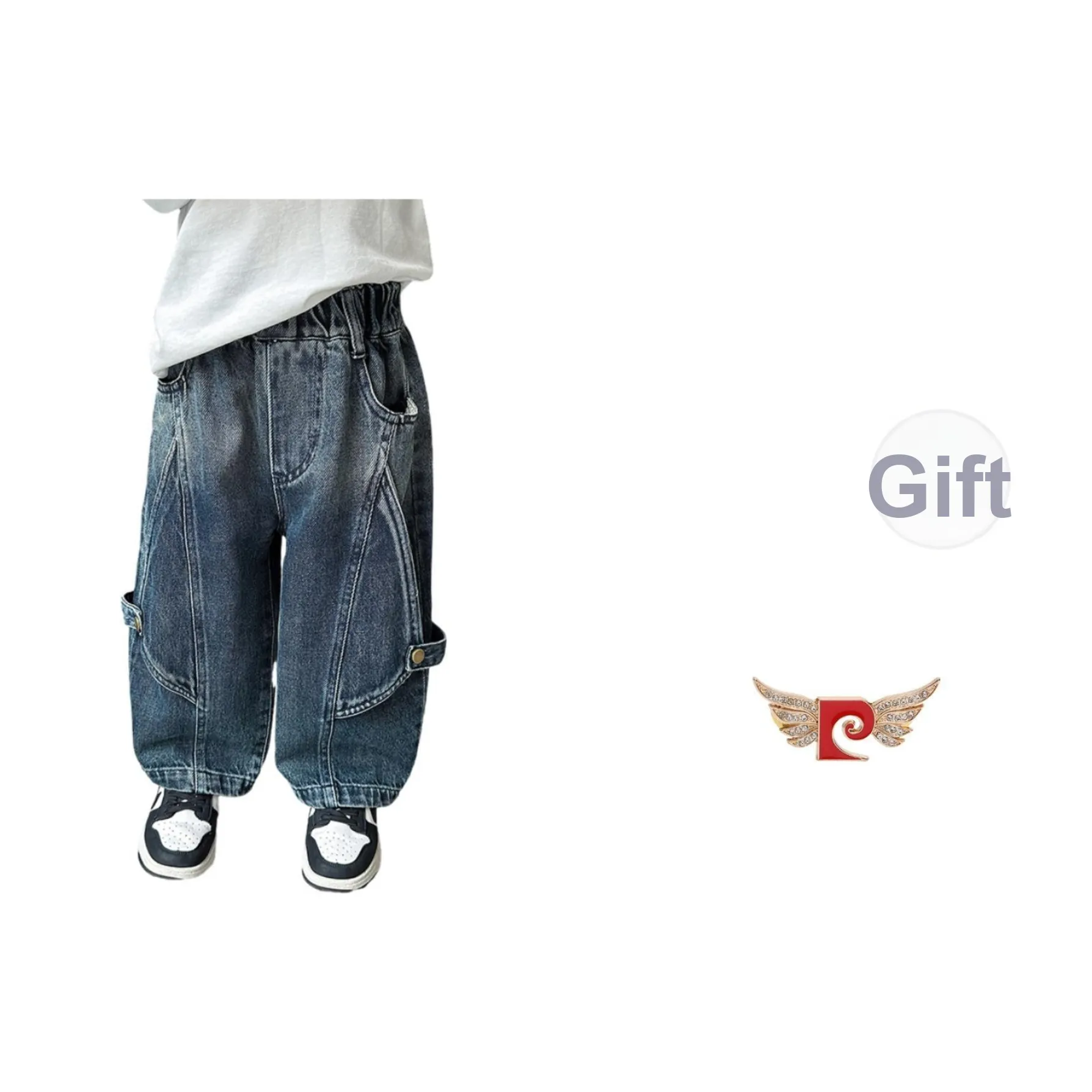 PIERRE CARDIN Мальчики' Корейский стиль Outfit Весна AUTUMN Сезон Детский Универсальный Уличная одежда Брюки Модный Мальчик Брюки Женские