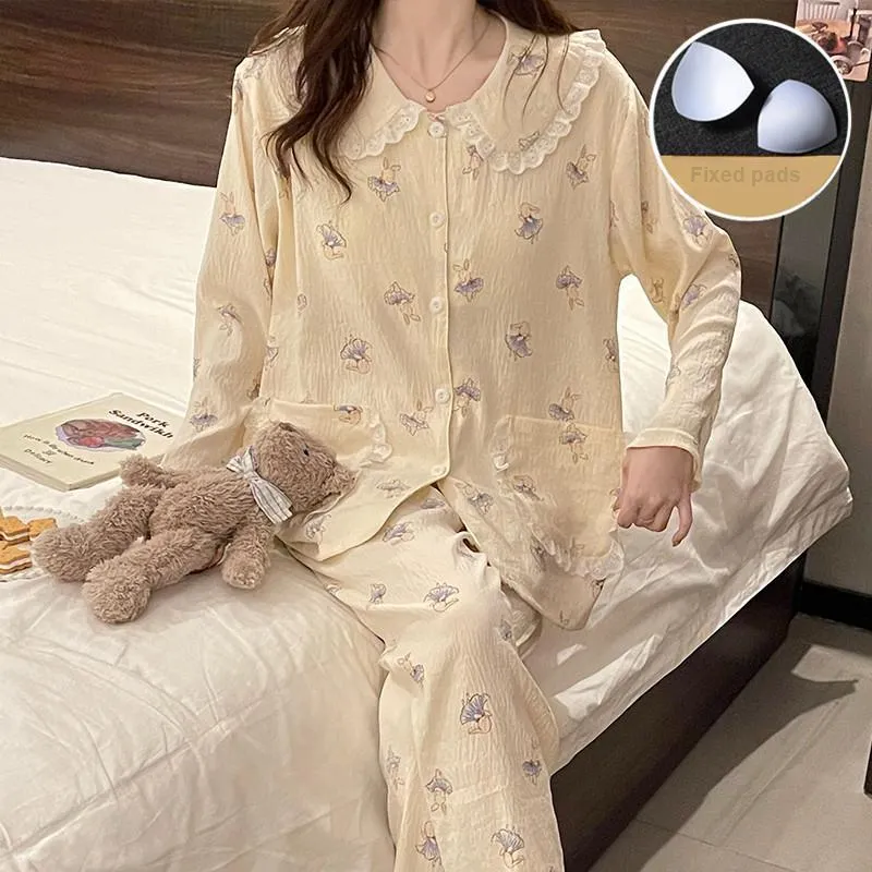 Ta Yan Pajama Set Women's Apricot-3