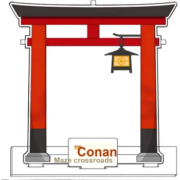 GuGuGuGu Detective Conan Case Closed Maze Crossroads Decoration Acrylic Stands