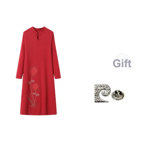 PIERRE CARDIN Длинное платье с длинными рукавами женское