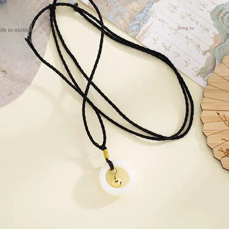 Yi Zhi Jing White Jade Bodhi Necklaces Women's-1
