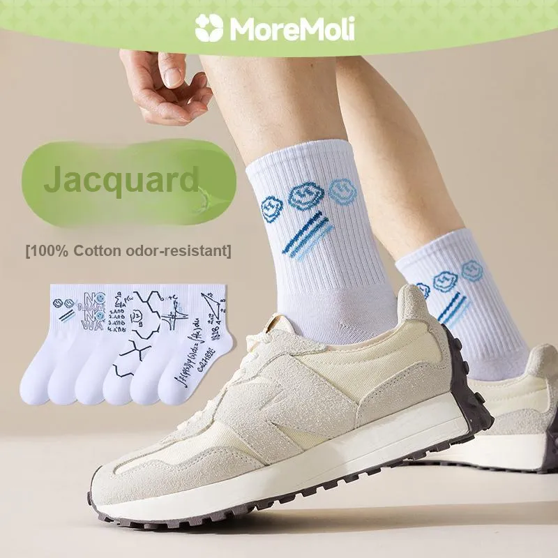 Moremoli Mid Calf Socks Unisex 5 Pack-2
