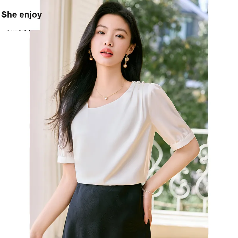 She Enjoys Chiffon Shirt Women's-3