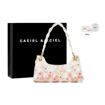 CAEISL&KCIEL Fabric Shoulder Bag Women's Cherry Blossom Pink