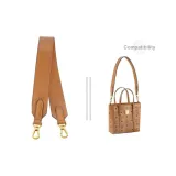 MCM Basket Bag Yellow Brown 3.8 Width 65cm with 2 Metal Protective Rings*