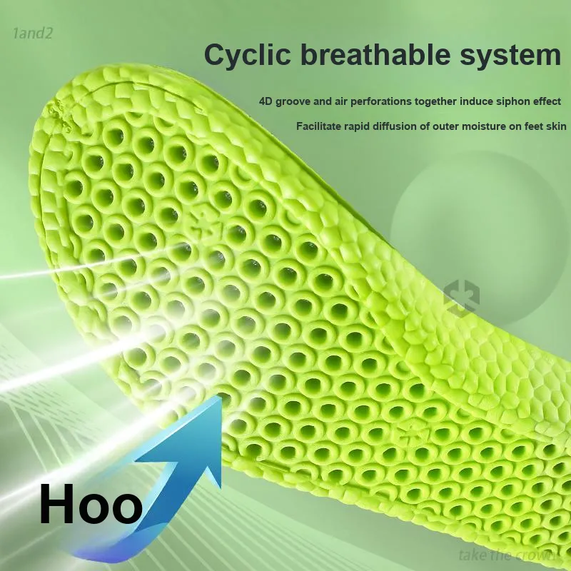 Footprint Tribe Antibacterial Mesh+PU Insoles Unisex-2