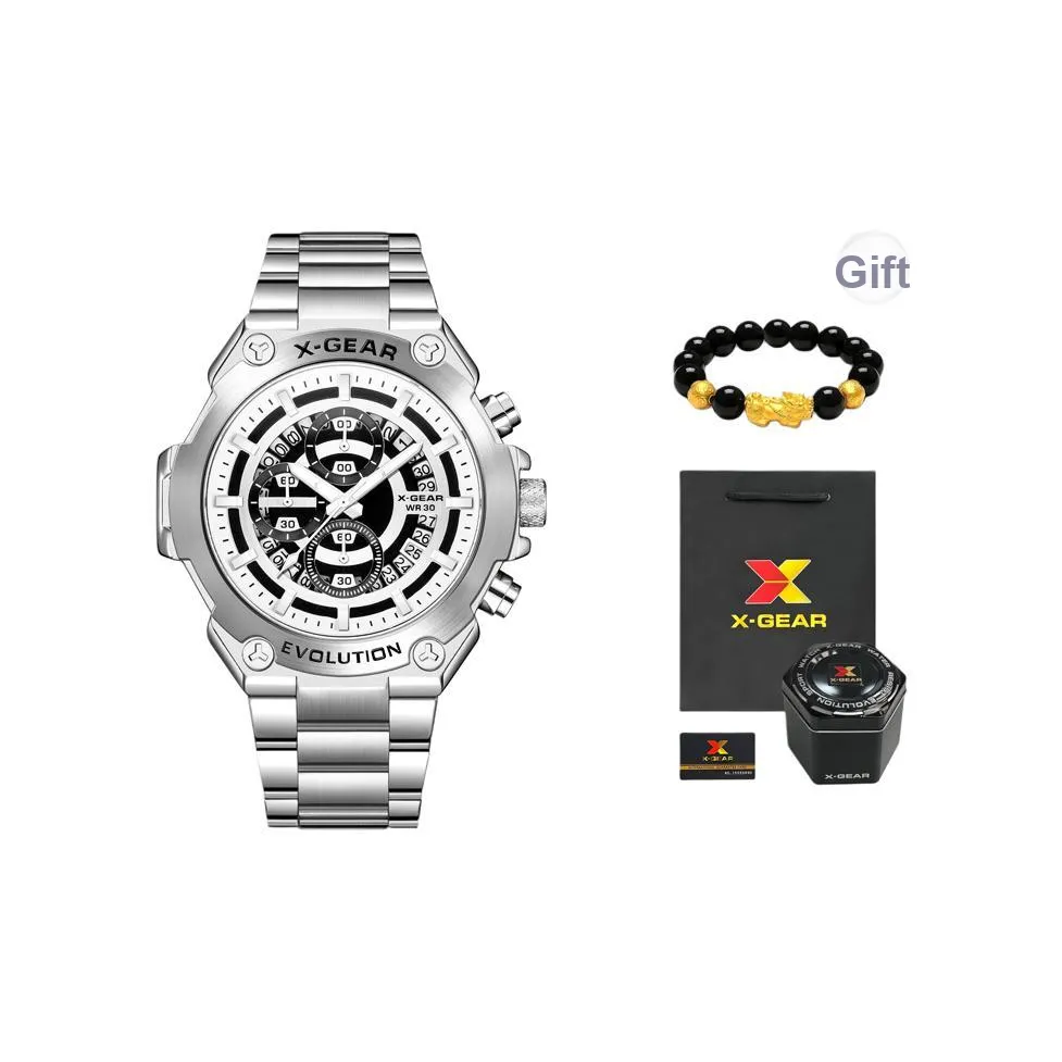 X Шестерня CRUISER Collection Fashion Versatile THREE Рука Шесть Имерсиометр Водонепроницаемый Светящийся в Темноте Часы