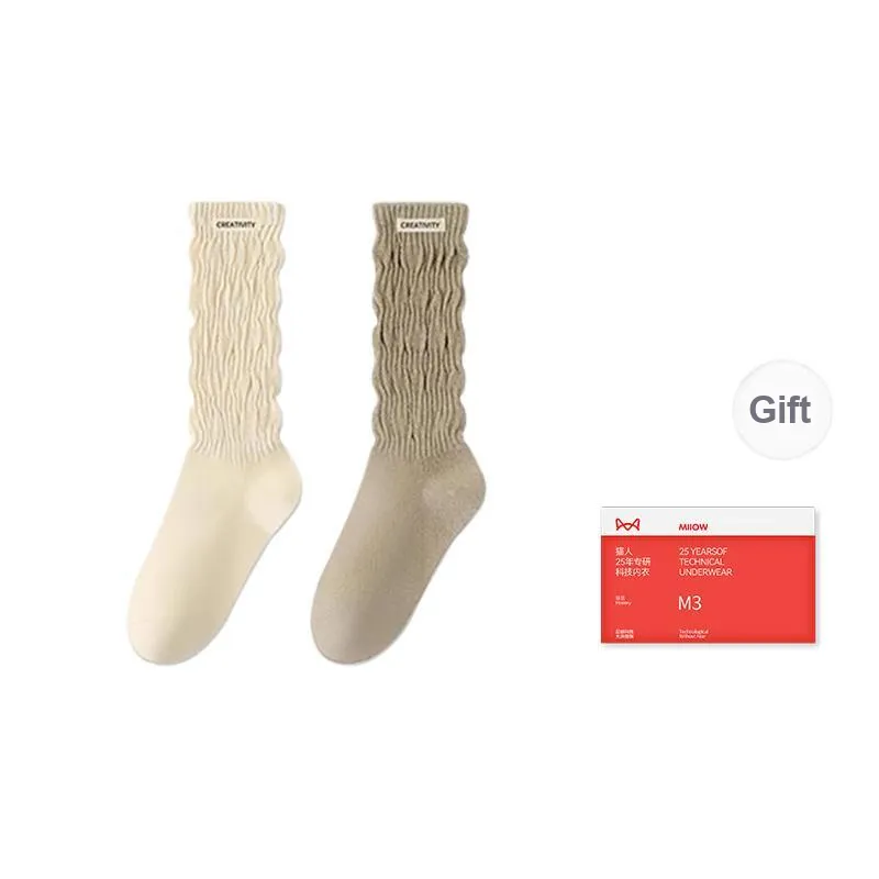 MIIOW Knee-High Socks Women's Combo Set-3
