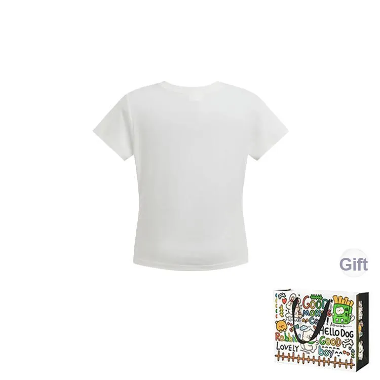 Dippanis T Shirts Women's Beige Yellow Shopping Bag-1