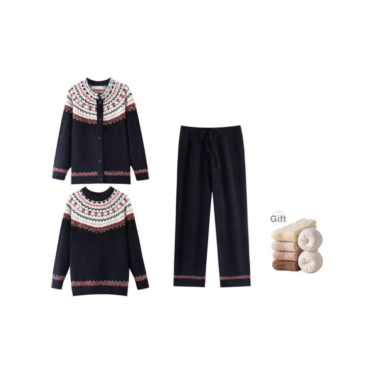 ZumashL Luxury Designer Series Pajama Set Women's Smoky Ink Black