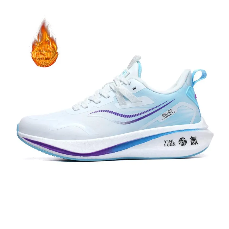 BTE Cushioning Abrasion Resistant Breathable Slip Resistant Low Top Carbon Plate Running Shoes Unisex-0