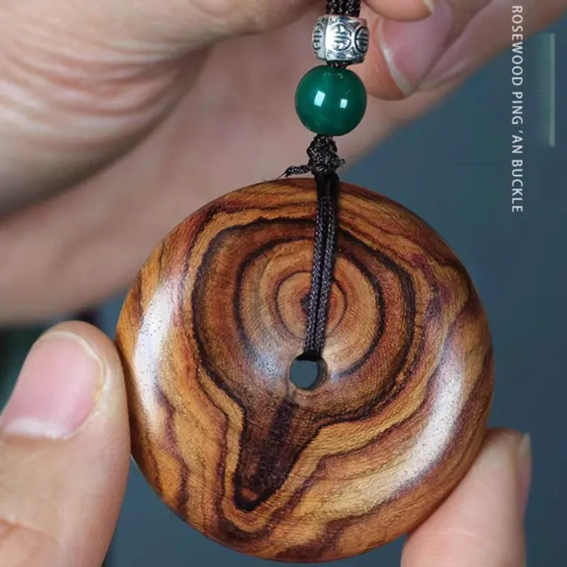 Tan Xin Padauk Wooden Necklaces Unisex-2