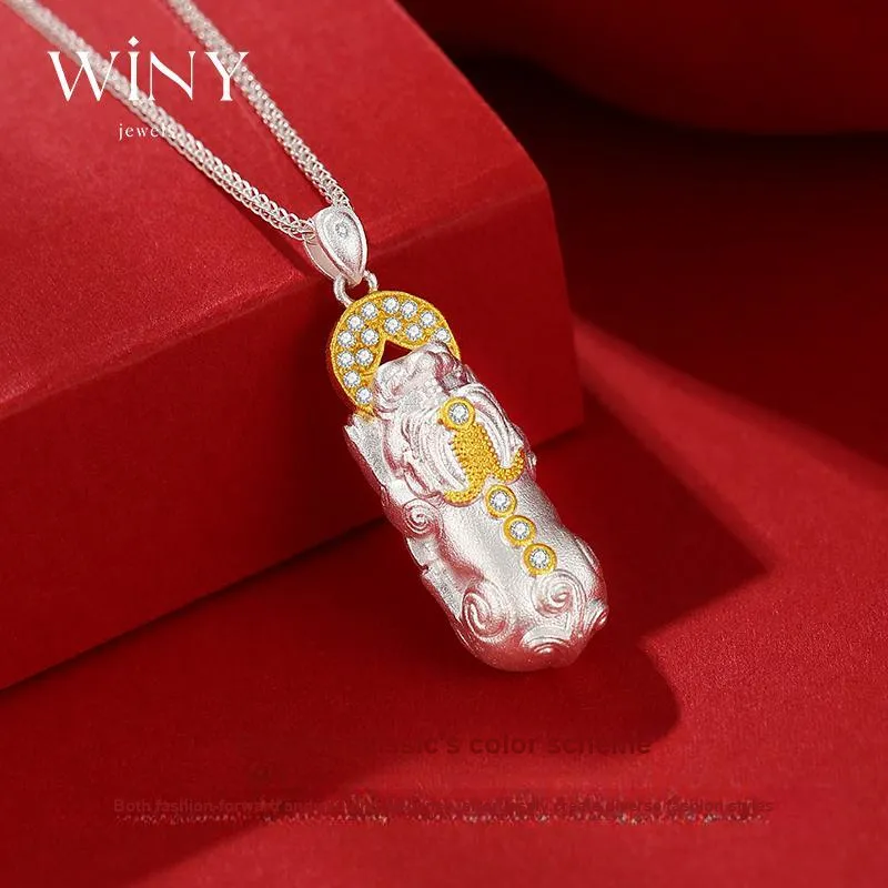 WINY 999 Fine Silver Necklaces Women's-3