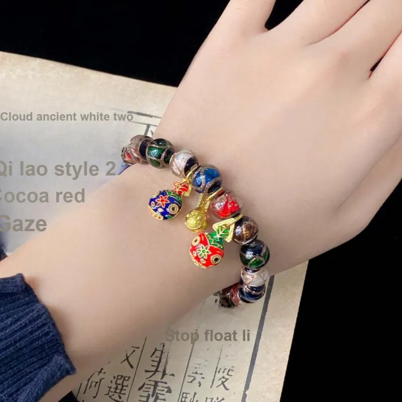 Linguanying Colored Glaze Jade Bracelets Unisex-23