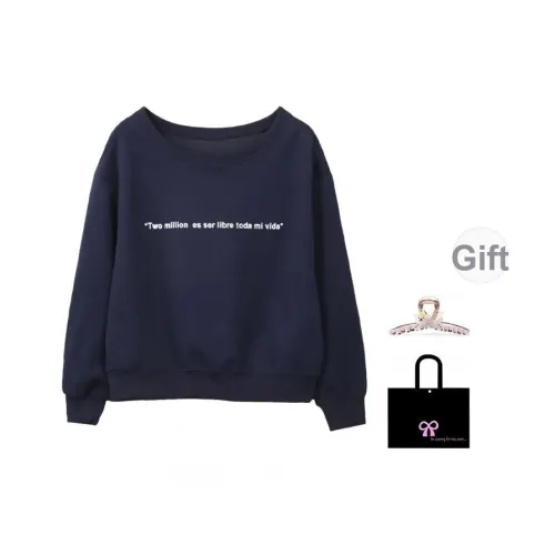 Aimilian Темно-синие женские свитшоты