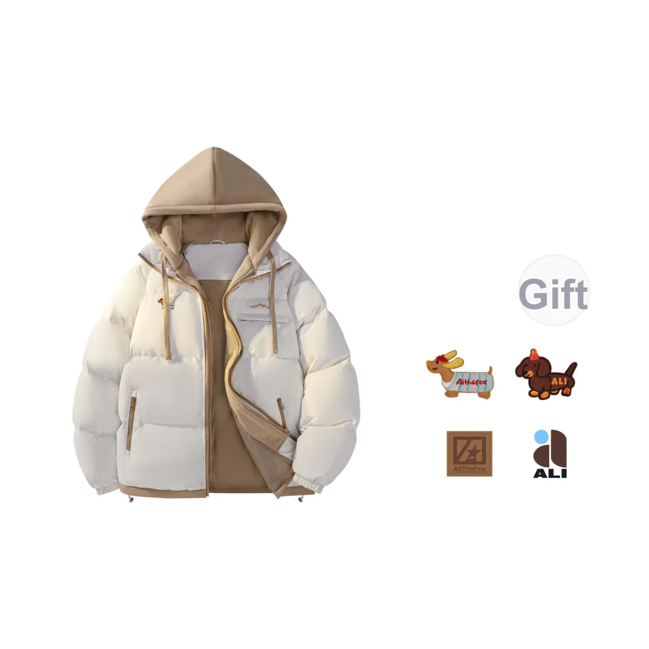 Ahri Пуховая куртка пальто унисекс