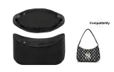 [Bag Not Included]Black White Shoulder Bag Dralon Liner