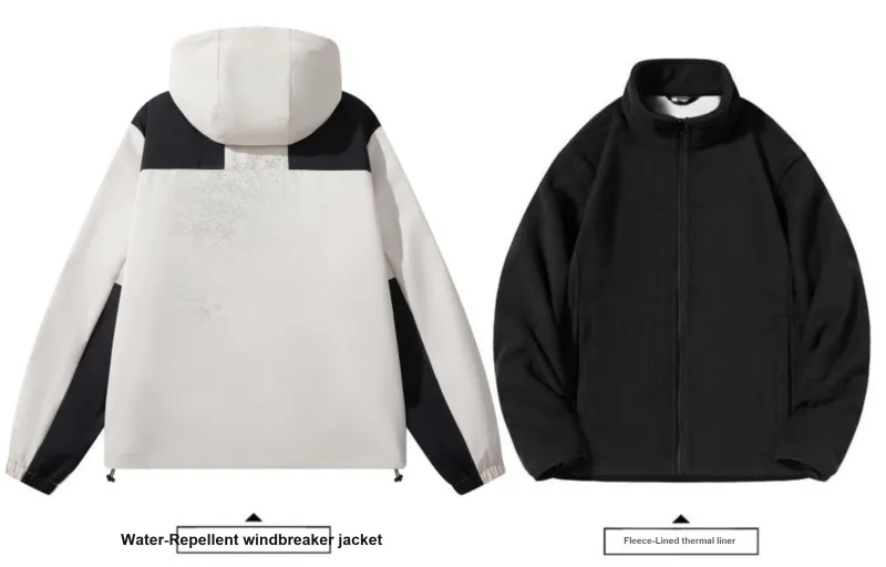 LA'T.WEEKEND Spring Windbreaker Coats Unisex Thickened And Fleece Lined/Regular Optional-41