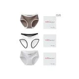 Dark Coffee+White+Heather Gray[Type A 100% cotton 10A Antibacterial]